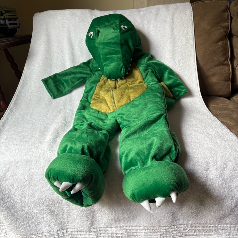 Gymboree Green and Gold Alligator Halloween Costume